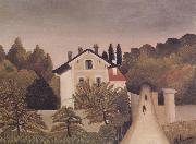 Henri Rousseau Landscape on the Banks of the Oise oil